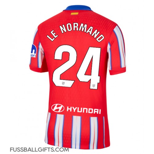 Atletico Madrid Robin Le Normand #24 Fußballbekleidung Heimtrikot 2024-25 Kurzarm